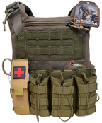 PORTA PLACAS BALISTICAS DE LIBERACION RAPIDA MODELO MILITAR BALLISTIC PROTECTION IV