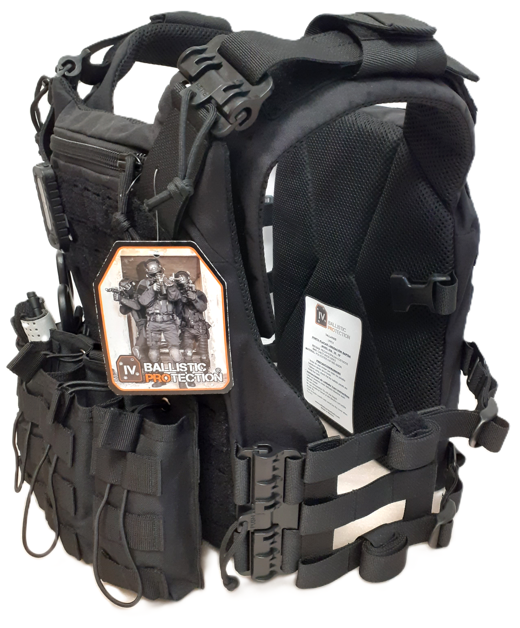 Porta Placas de Liberación Rápida Modelo POLICE BALLISTIC PROTECTION IV